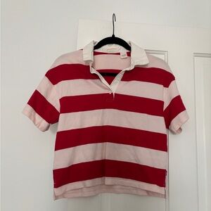 Levi’s Aries Rugby Polo Shirt in Tory Stripe Crystal